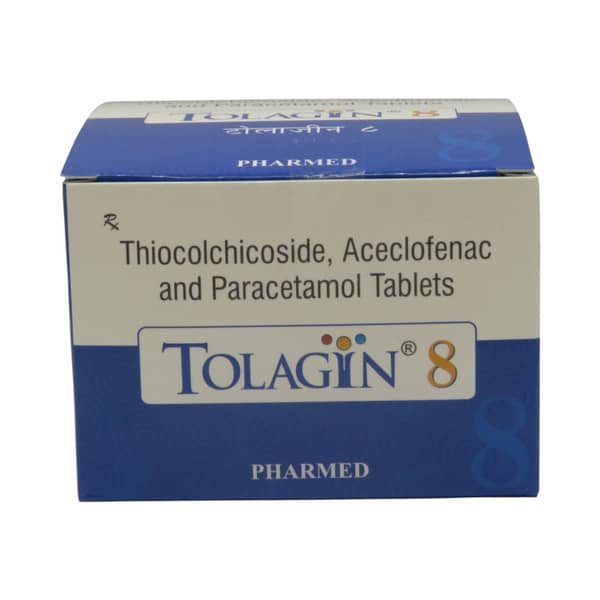 Tolagin 8mg Strip Of 10 Tablets