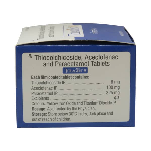 Tolagin 8mg Strip Of 10 Tablets