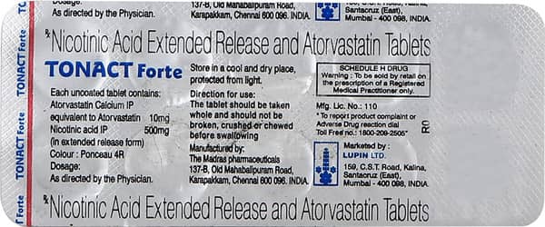 Tonact Forte Strip Of 10 Tablets