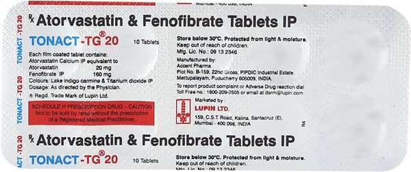 Tonact Tg 20mg Strip Of 10 Tablets