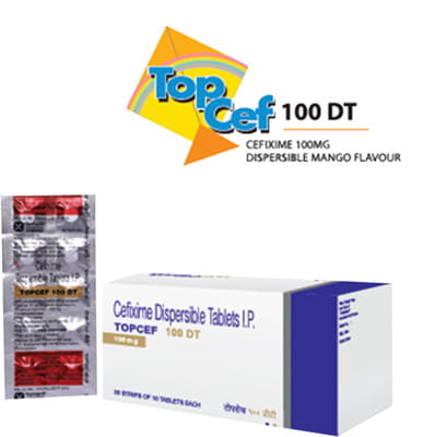 Topcef Dt 100mg Strip Of 10 Tablets