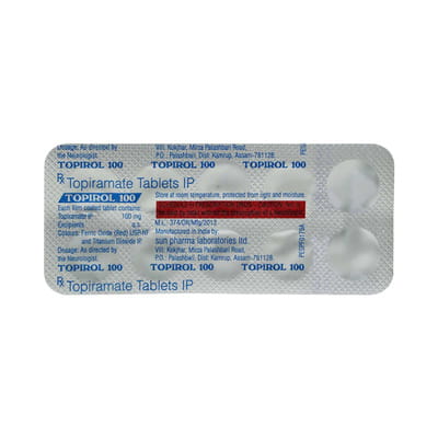Topirol 100mg Strip Of 10 Tablets