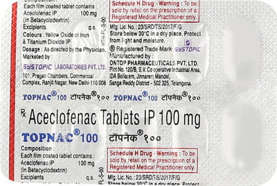 Topnac 100mg Strip Of 10 Tablets