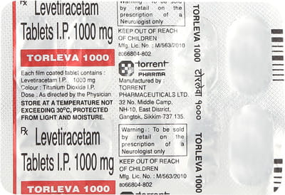 Torleva 1000mg Strip Of 10 Tablets