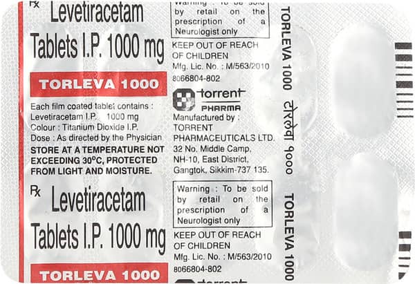 Torleva 1000mg Strip Of 10 Tablets
