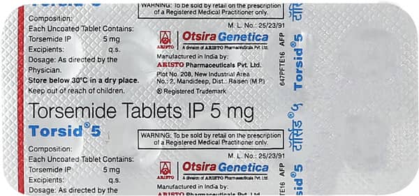 Torsid 5mg Strip Of 10 Tablets