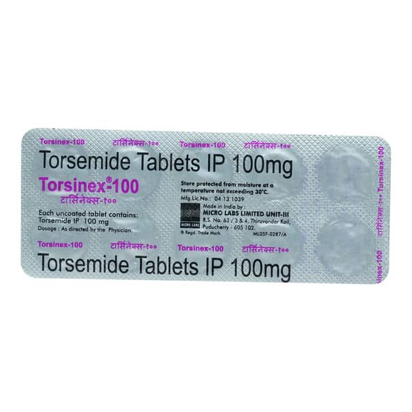 Torsinex 100Mg Strip Of 10 Tablets