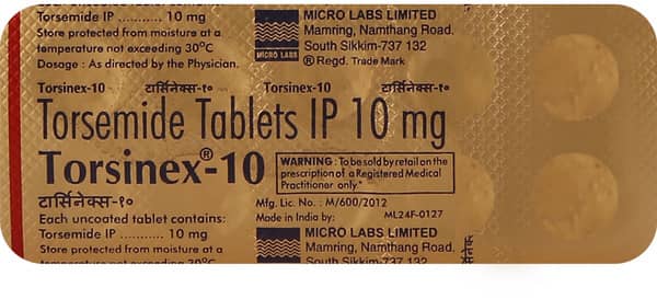 Torsinex 10mg Strip Of 10 Tablets