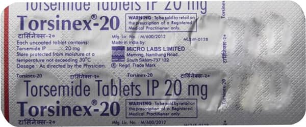Torsinex 20Mg Strip Of 10 Tablets