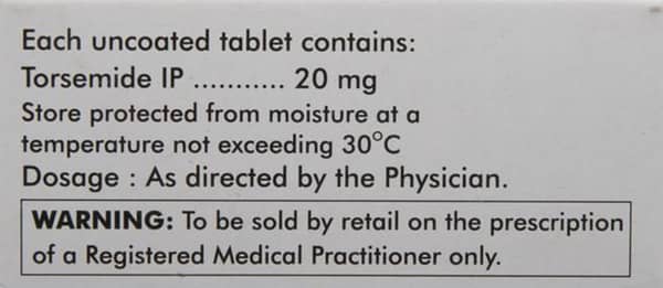 Torsinex 20Mg Strip Of 10 Tablets