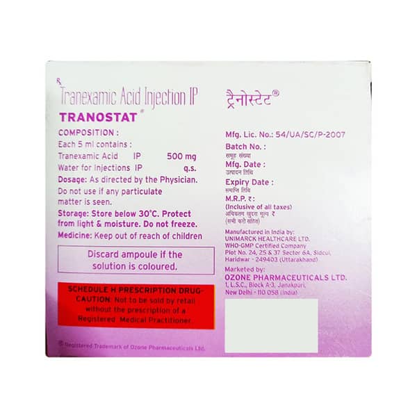 Tranostat Ampoule Of 5ml Injection