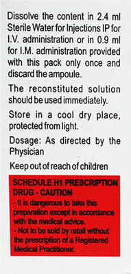 Traxol 250mg Dry Vial Of 1 Powder For Injection