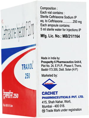 Traxol 250mg Dry Vial Of 1 Powder For Injection