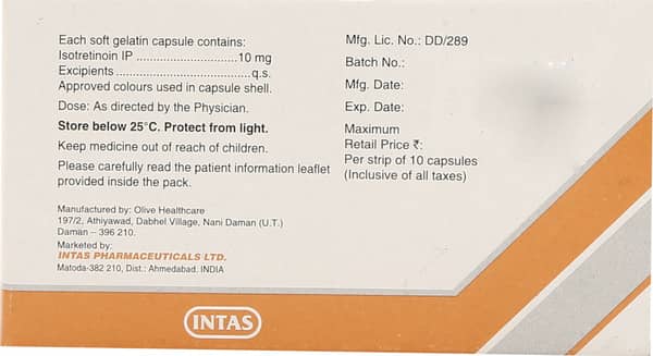 Tretiva 10mg Strip Of 10 Capsules