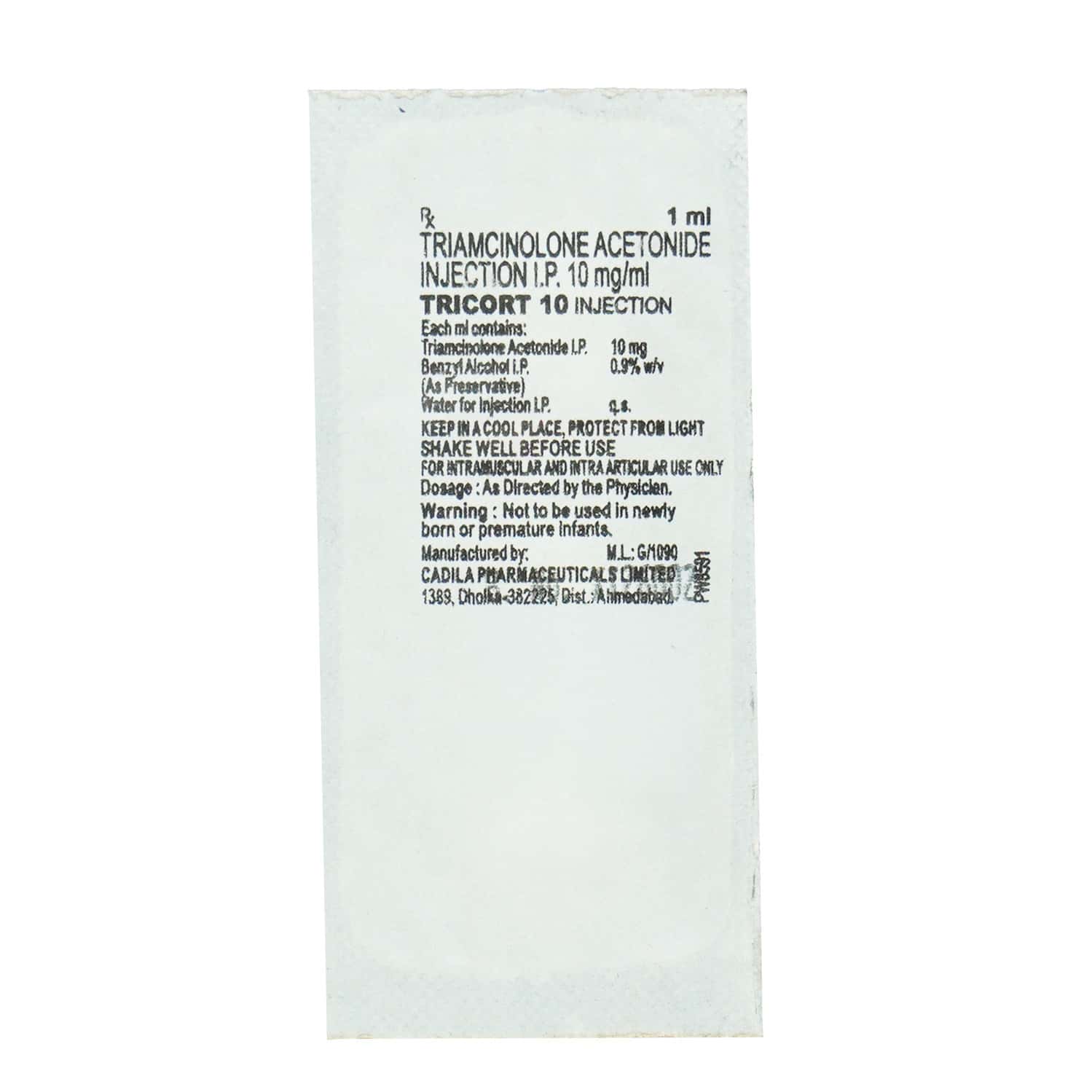 Tricort 10 MG Injection (1): Uses, Side Effects, Price & Dosage | PharmEasy