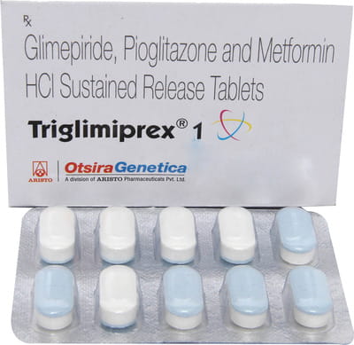 Triglimiprex 1mg Strip Of 10 Tablets
