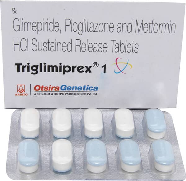 Triglimiprex 1mg Strip Of 10 Tablets