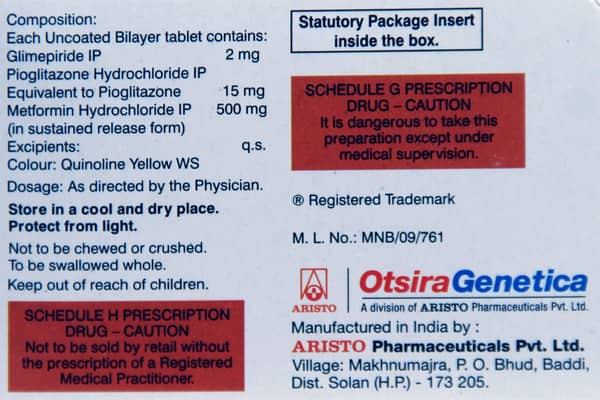 Triglimiprex 2mg Strip Of 10 Tablets