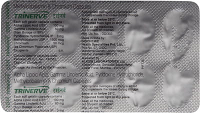 Trinerve Strip Of 10 Capsules