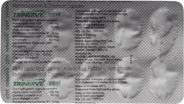 Trinerve Strip Of 10 Capsules