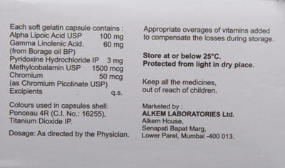 Trinerve Strip Of 10 Capsules