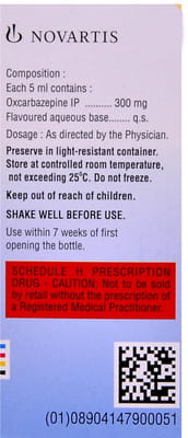 Trioptal 300mg Bottle Of 60ml Suspension