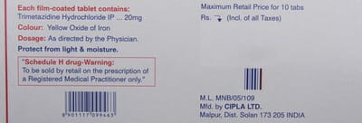 Trivedon 20mg Tablet