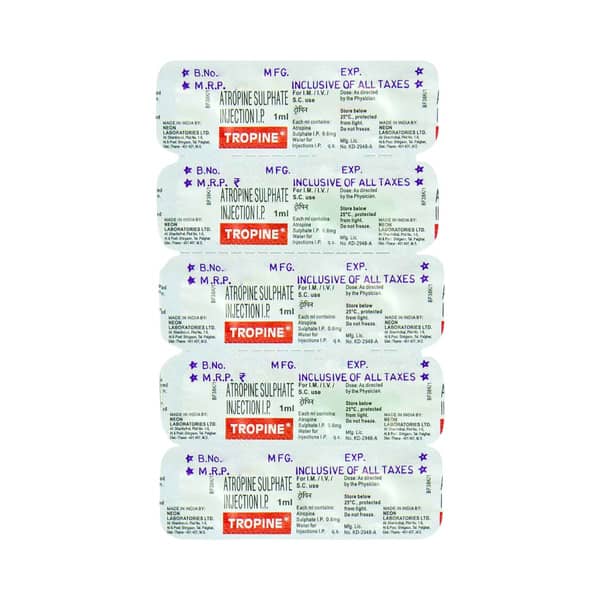 Tropine Ampoule Of 1ml Injection