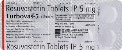 Turbovas 5mg Strip Of 10 Tablets