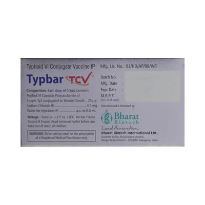 Typbar Vial Of 0.5ml Vaccine
