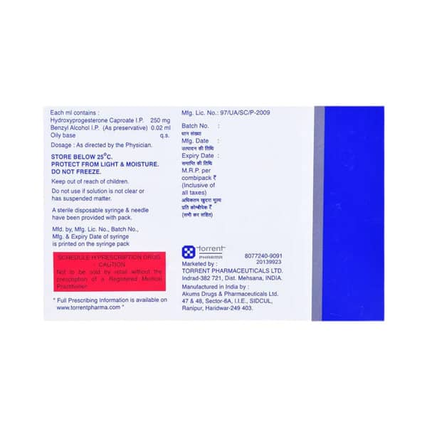 Uniprogestin Depot 500mg Ampoule Of 2ml Injection