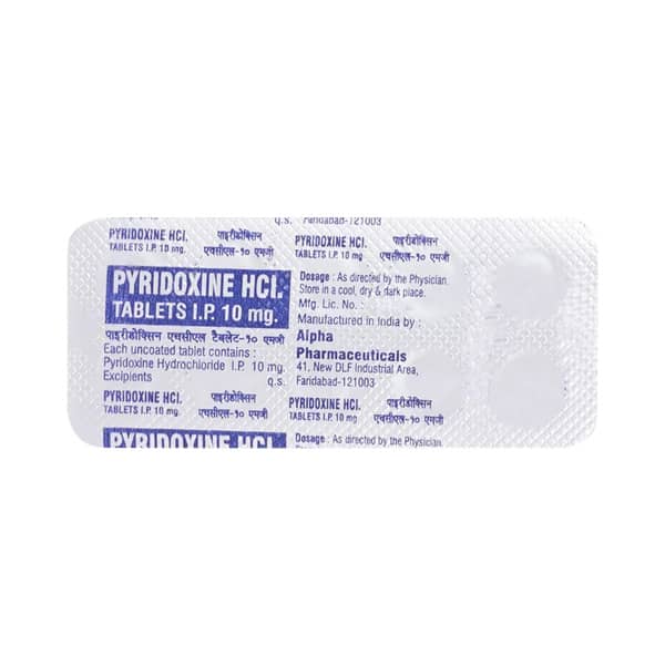 Pyridoxine Strip Of 10 Tablets