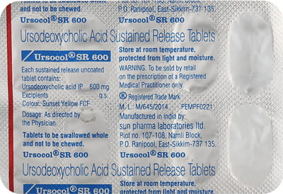 Ursocol Sr 600mg Strip Of 10 Tablets