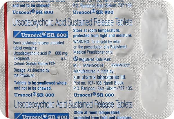 Ursocol Sr 600mg Strip Of 10 Tablets