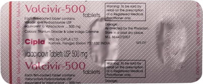 Valcivir 500mg Strip Of 3 Tablets