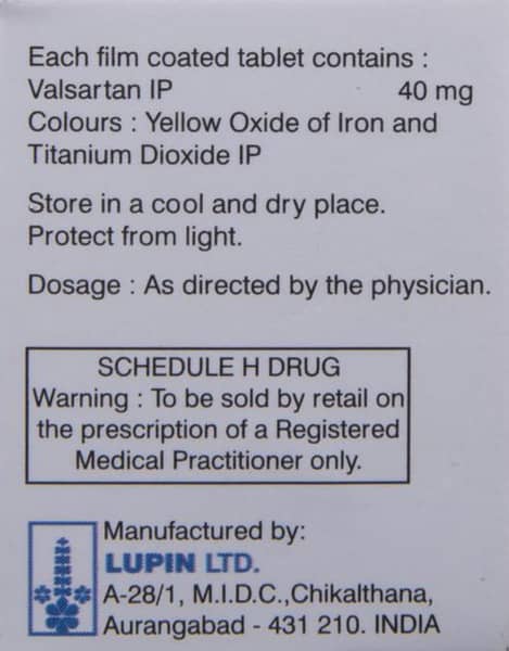 Valent 40mg Strip Of 10 Tablets