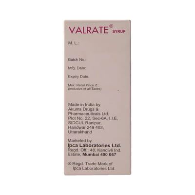 Valrate Bottle Of 100ml Syrup