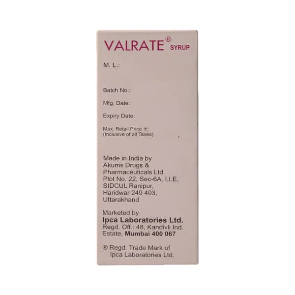 Valrate Bottle Of 100ml Syrup