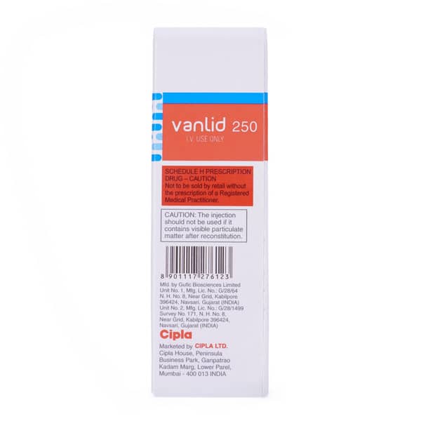 Vanlid 250Mg Dry Vial Of 1 Powder For Injection