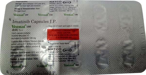 Veenat 100Mg Strip Of 10 Capsules