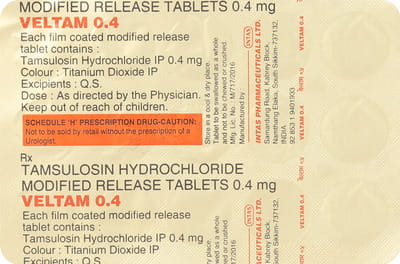 Veltam 0.4mg Strip Of 15 Tablets