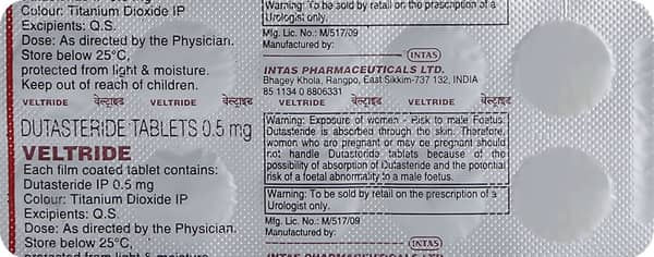 Veltride 0.5mg Strip Of 10 Tablets