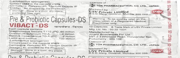 Vibact Ds Strip Of 10 Capsules