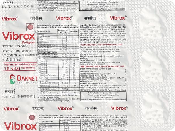 Vibrox Strip Of 15 Capsules