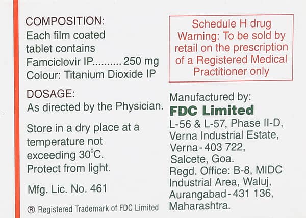 Virovir 250mg Strip Of 6 Tablets