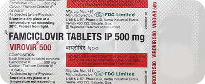 Virovir 500mg Strip Of 3 Tablets