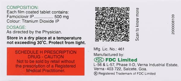 Virovir 500mg Strip Of 3 Tablets