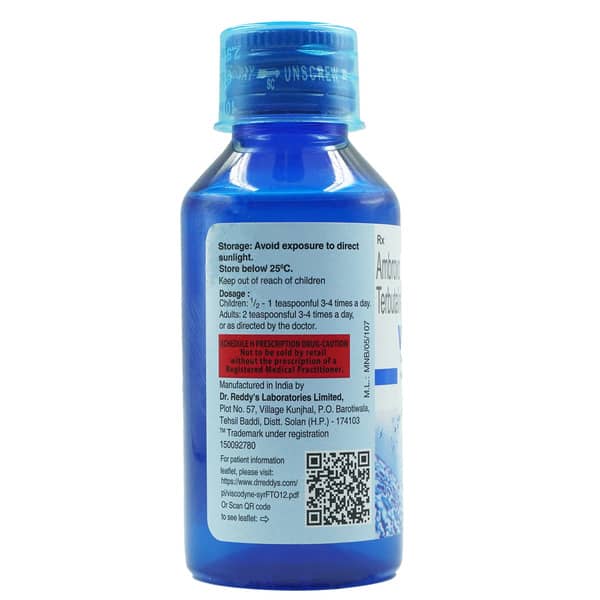 Viscodyne Sugar Free Bottle Of 100Ml Cough Syrup