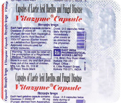 Vitazyme Strip Of 10 Capsules