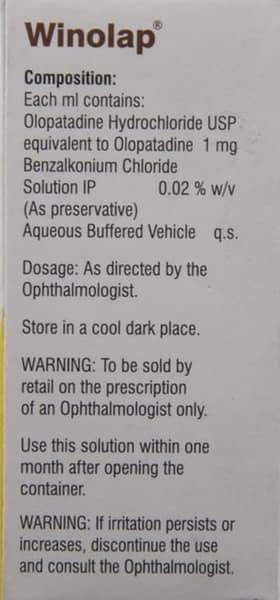 Winolap Bottle Of 5ml Eye Drops